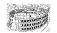 A coloring page of wonders of the world